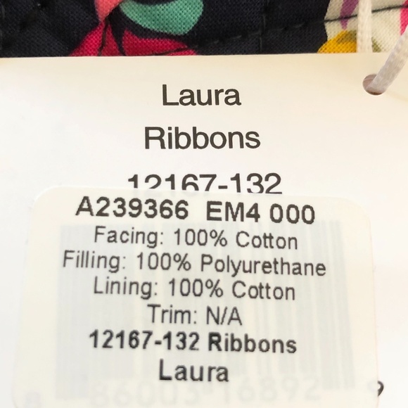 NWT Vera Bradley "Laura Ribbons" Tote Purse. See Photos For Description - Picture 10 of 14